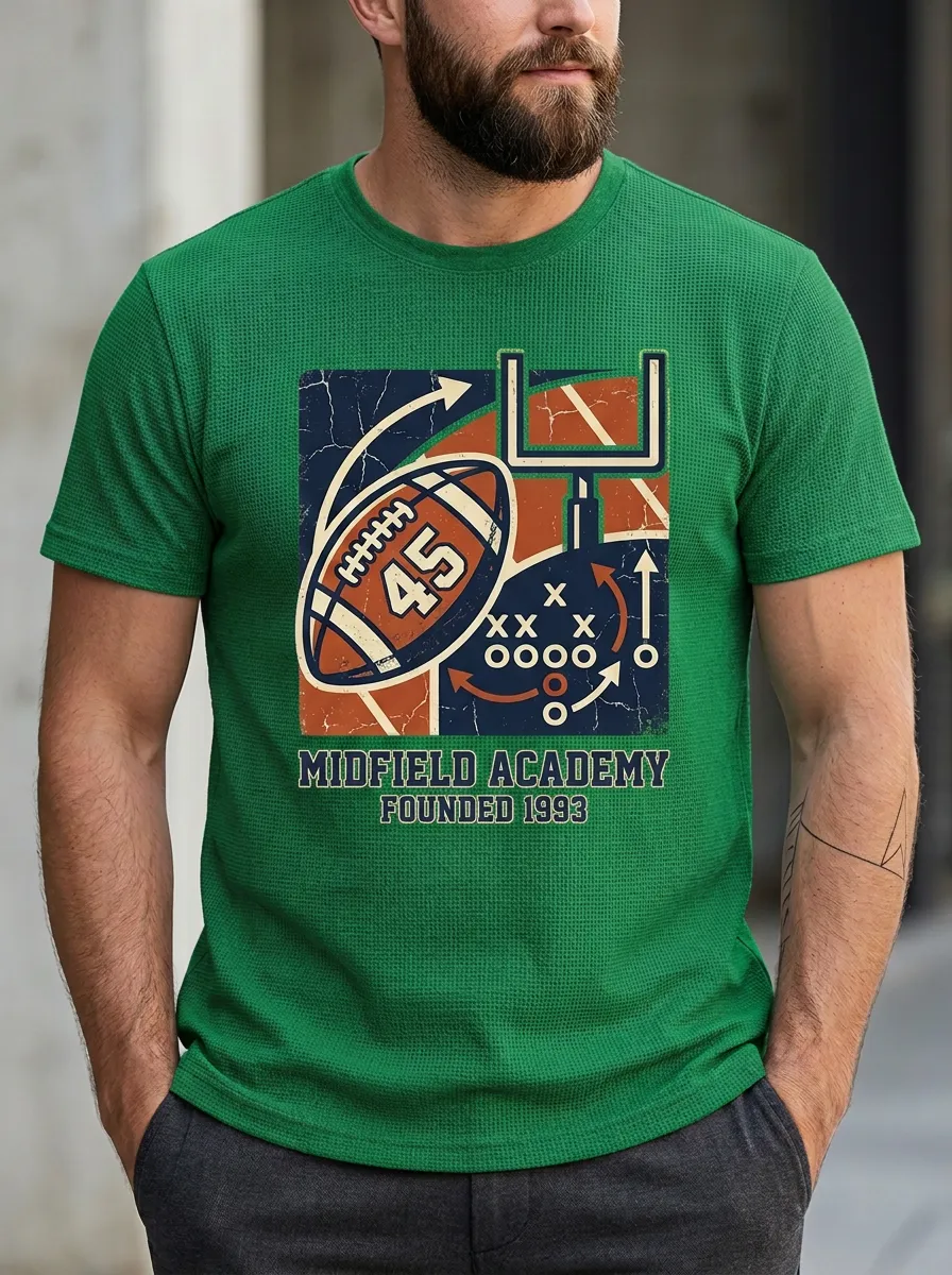 Men's Classic Gridiron Helmet Graphic T-Shirt