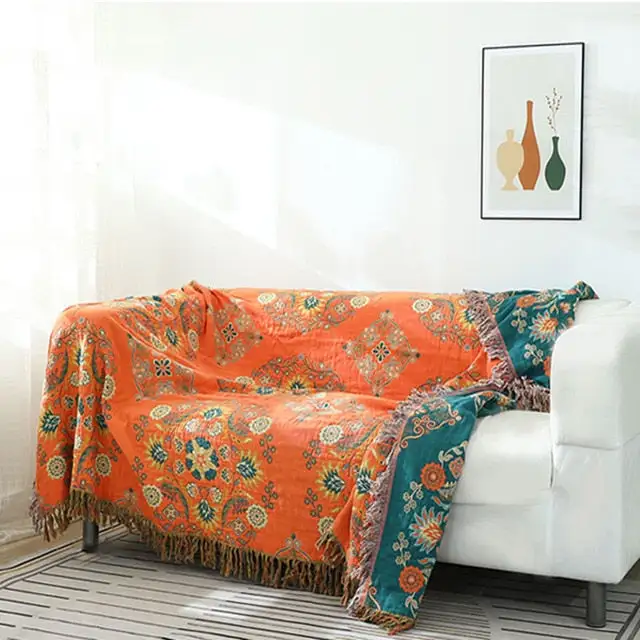 Tassel Boho Cotton Decorative Throw Blanket