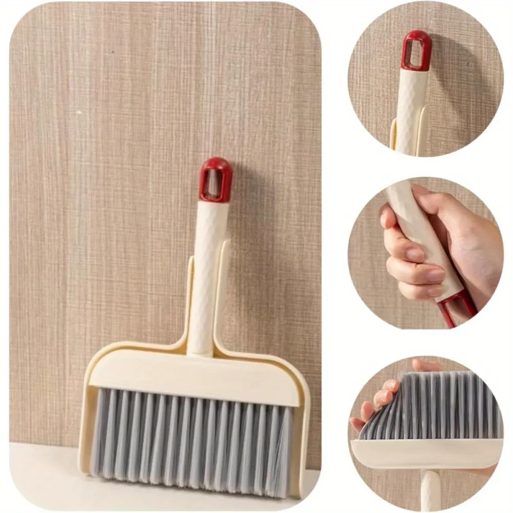 Portable Dustpan and Brush Combo