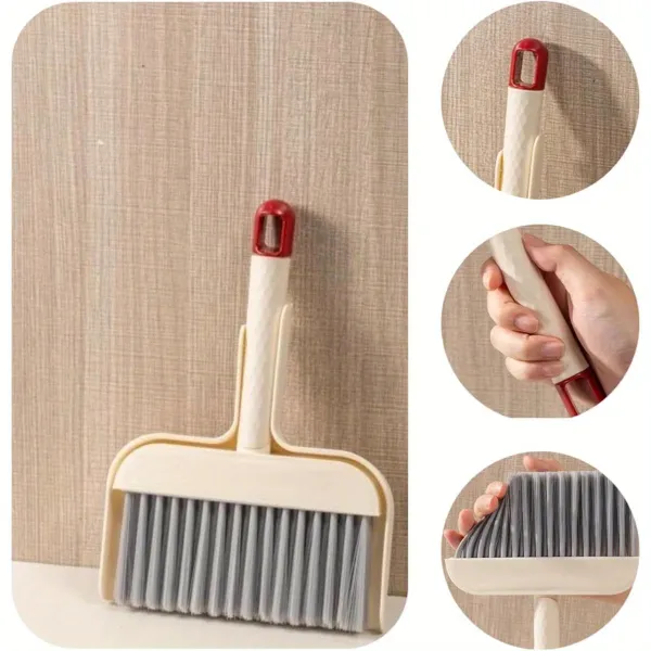 Portable Dustpan and Brush Combo