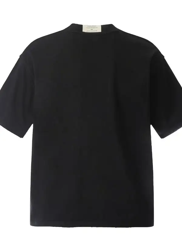 Plain Front Crew Neck Short Sleeve Tee