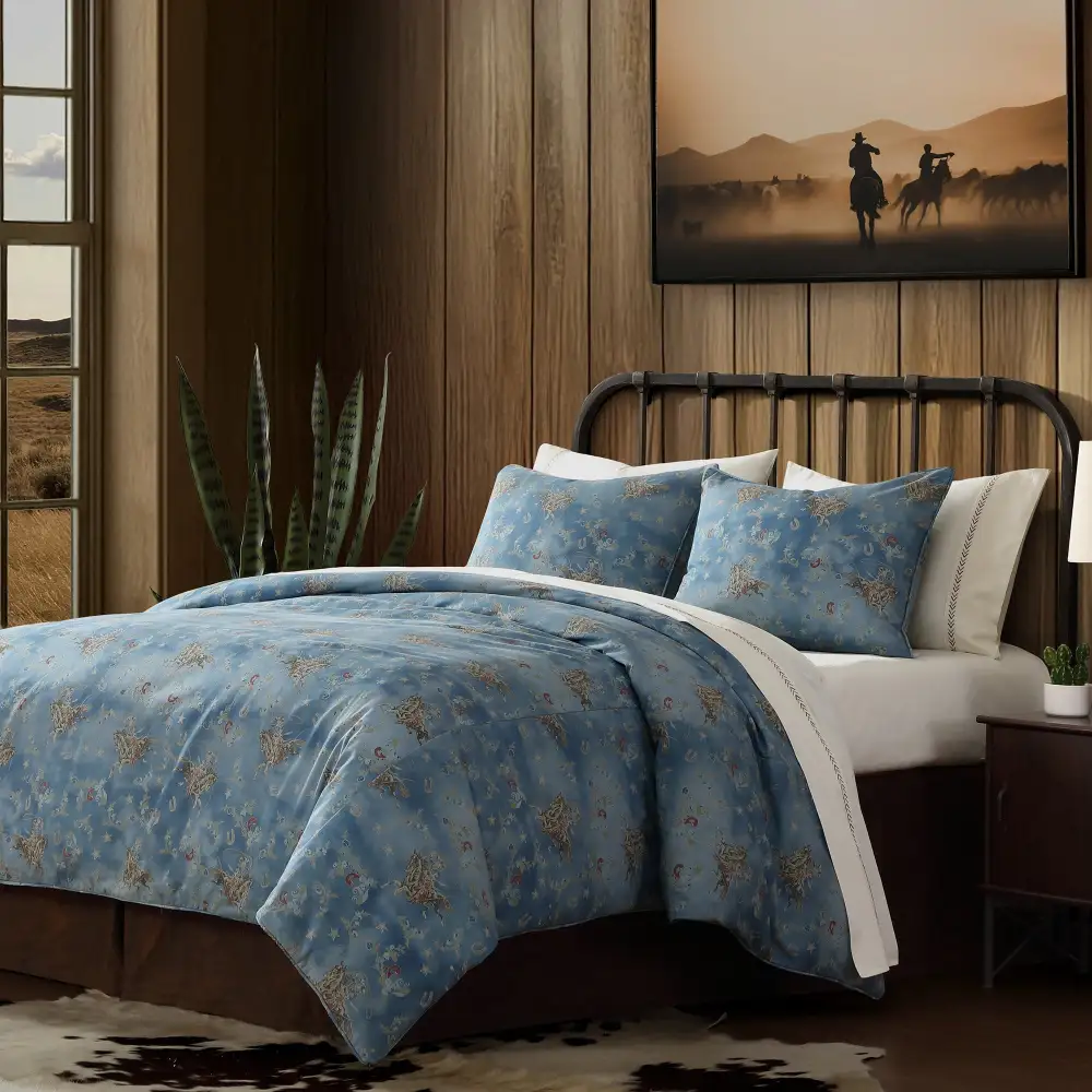 Patchwork Denim Duvet Cover Set