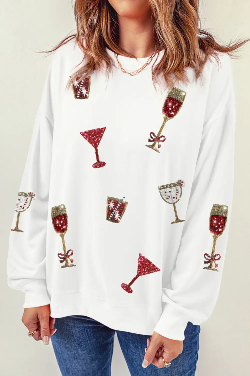 Cheers Wineglasses Sweatshirt