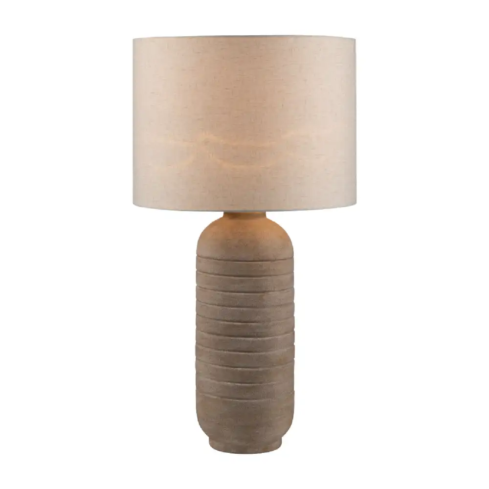 Refined Linen Ceramic Table Lamp