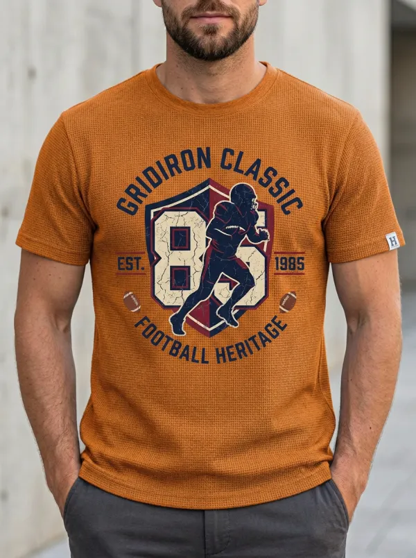 Men's American Football Lover Gridiron Classic 85 Printed T-shirt