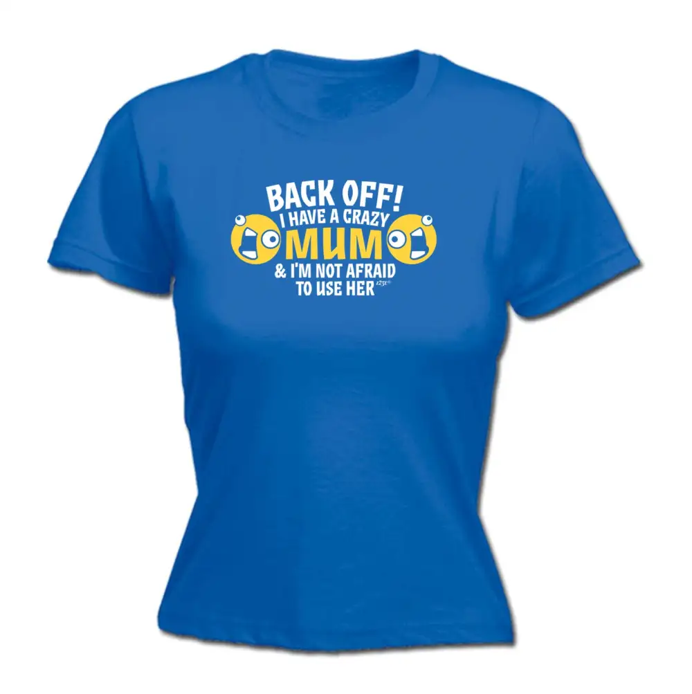 Crazy Mom Graphic Fitted Tee