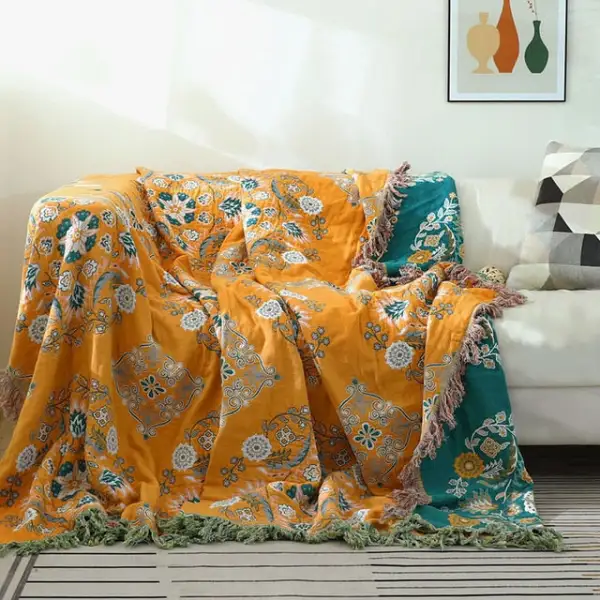 Tassel Boho Cotton Decorative Throw Blanket