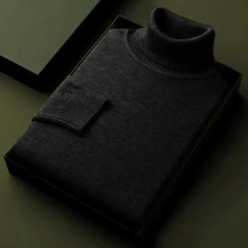 Easygoing Turtleneck Knit Sweater