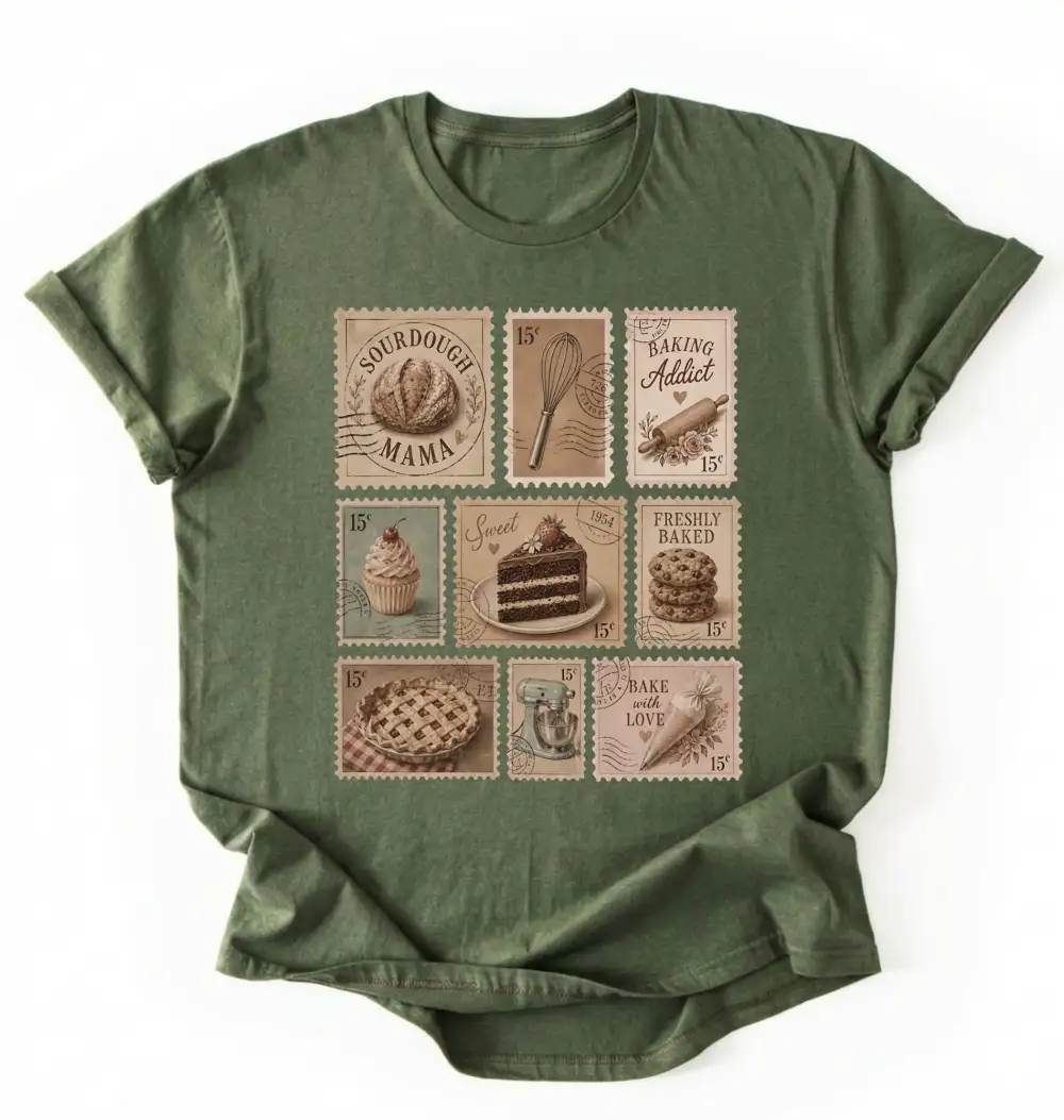 Baking Stamp Graphic Cotton Tee