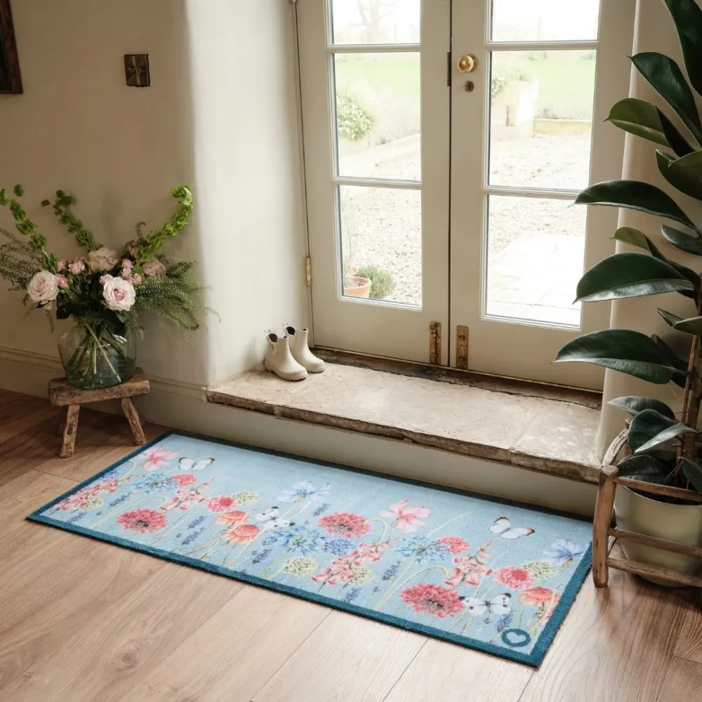 Butterfly Garden Runner Rug