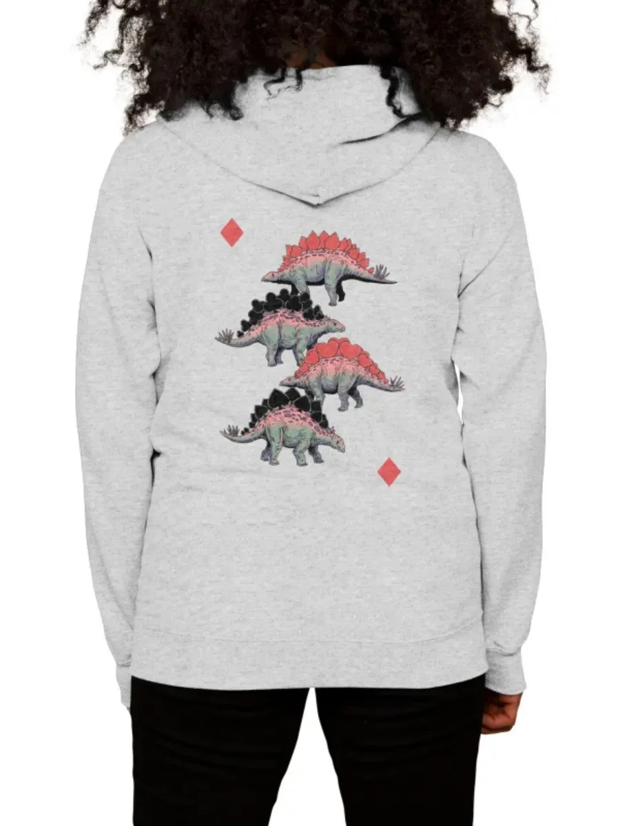 Retro Dinosaur Graphic Hoodie