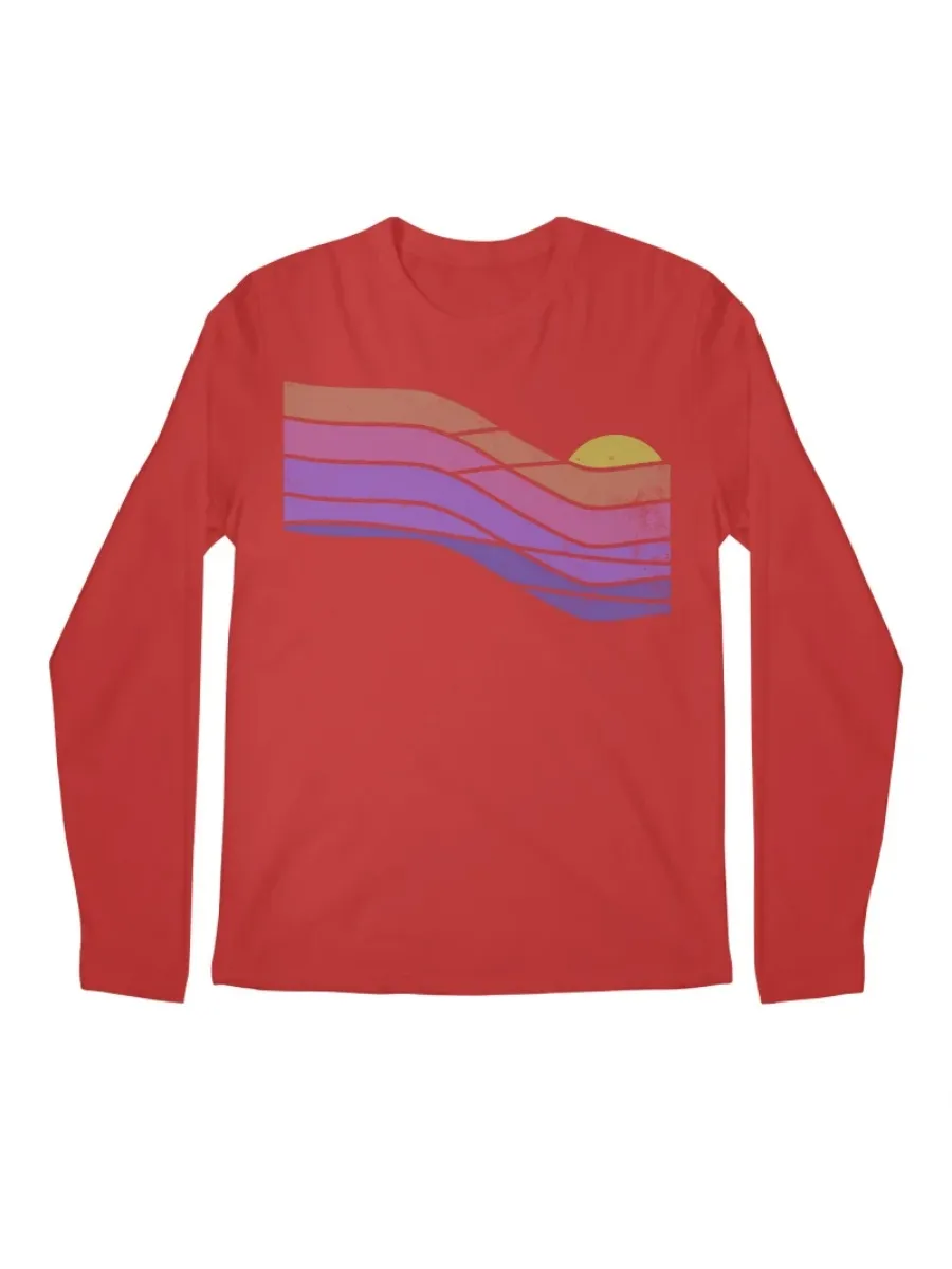 Retro Color Wave Graphic T-Shirt