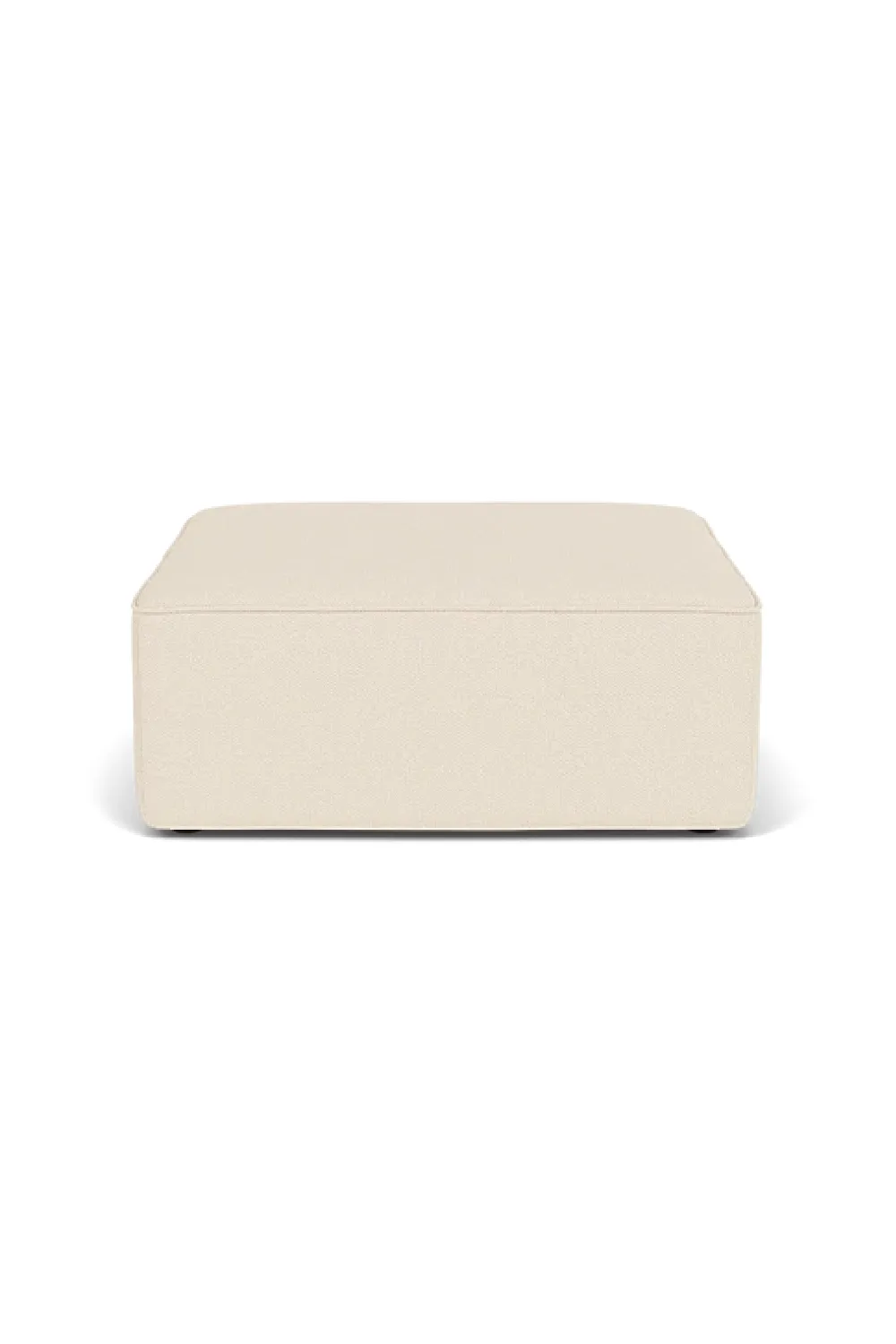 Curved Square Upholstered Ottoman