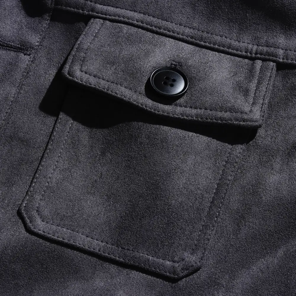 Buttoned Chore Zip Jacket