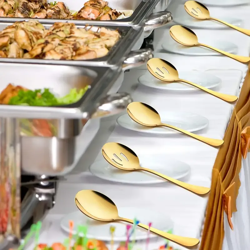 5pcs Silvery handle beech wood kitchen
