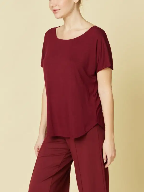 Bamboo Casual Dolman Sleeve Top Tee