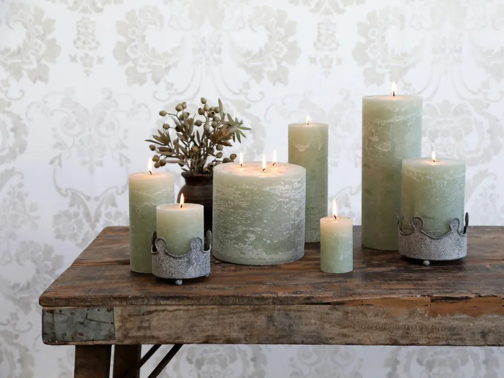 Tall Rustic Pillar Candle