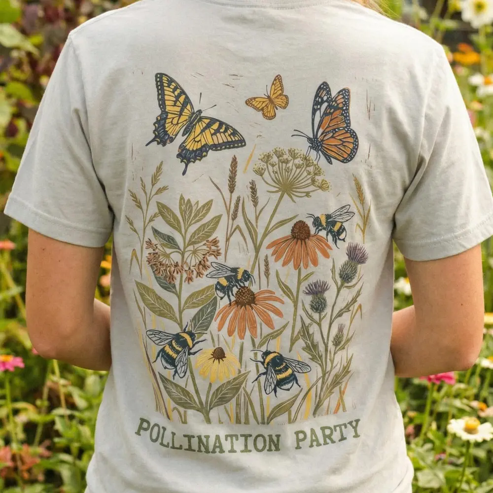 Pollination Bloom Cotton Tee