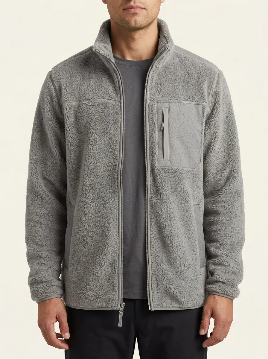 Hiking Topographic Fleece Jacket