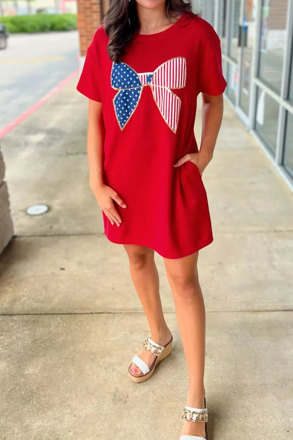 Tailored Cotton Mini Dress