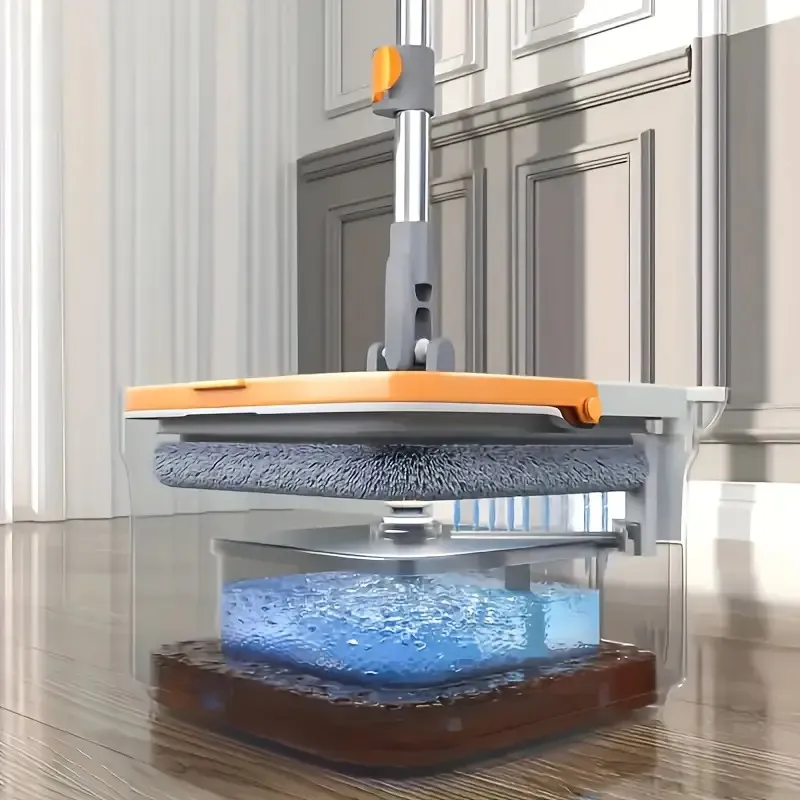 360° Independently Rotating Mop And Cleaning Bucket