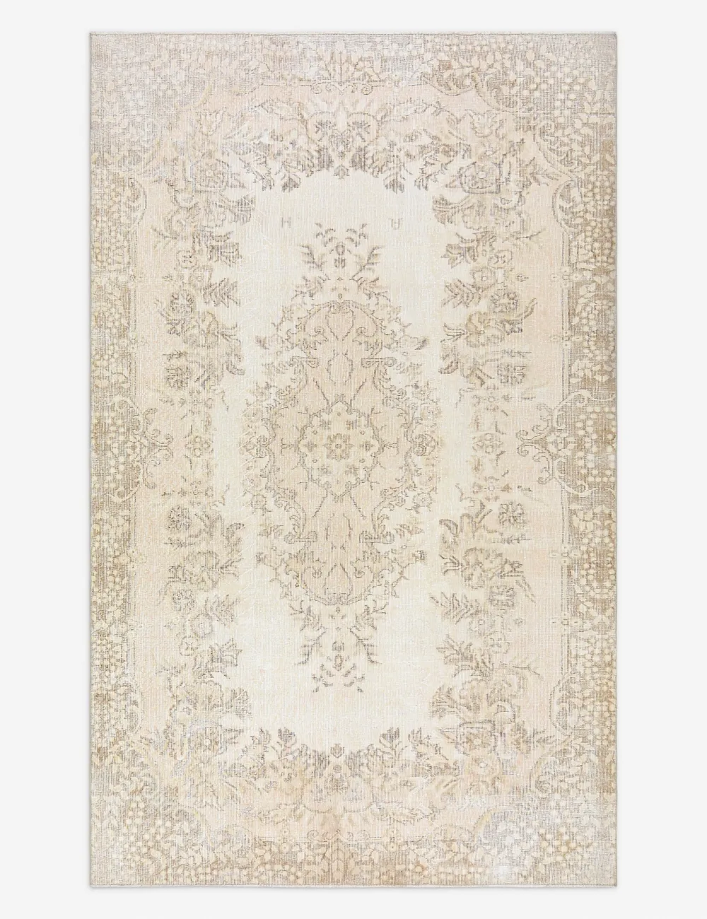Rich Vintage Inspired Handcrafted Turkish Inspired Hand Knotted Wool Area Rug