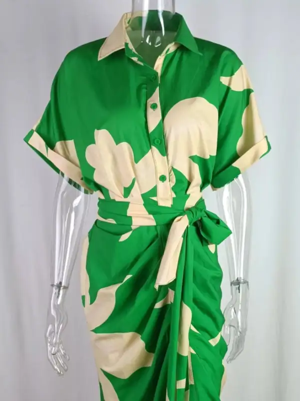 Shirt Short-Sleeve Casual Dress