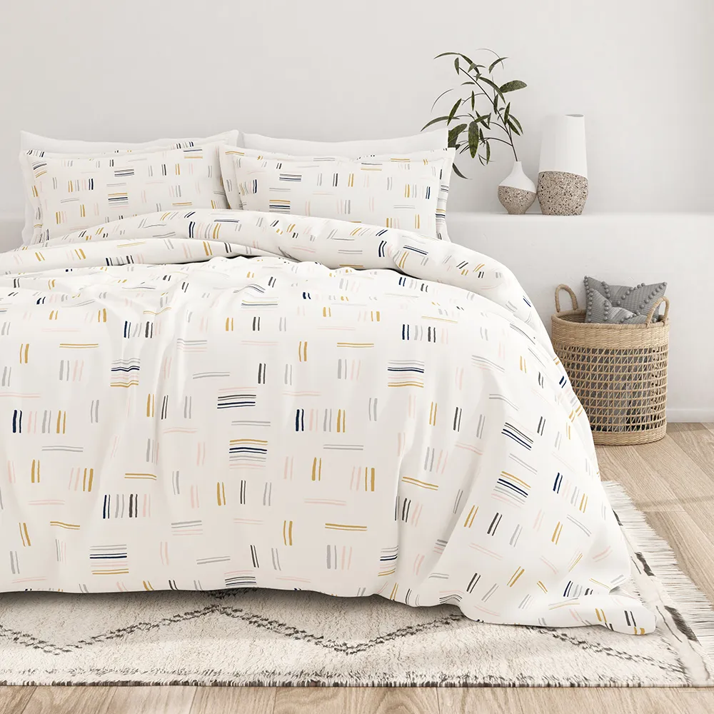 Dash Pattern Duvet Cover Set