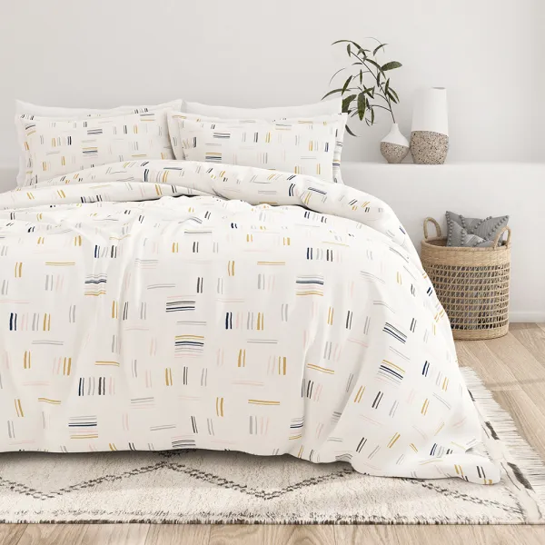 Dash Pattern Duvet Cover Set