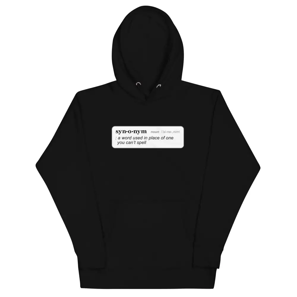 Word Definition Graphic Hoodie