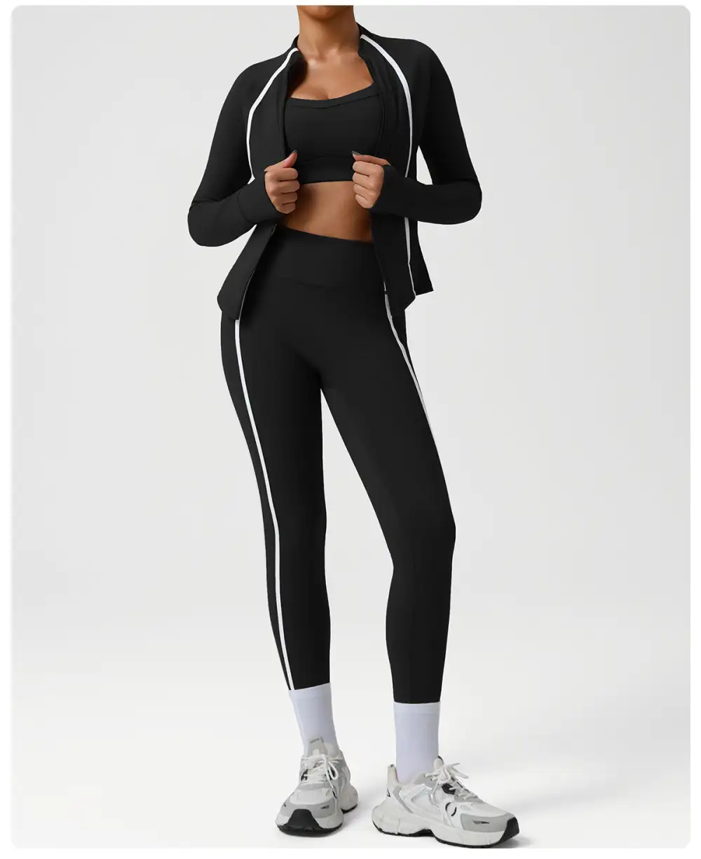 Contrast Trim Active Leggings
