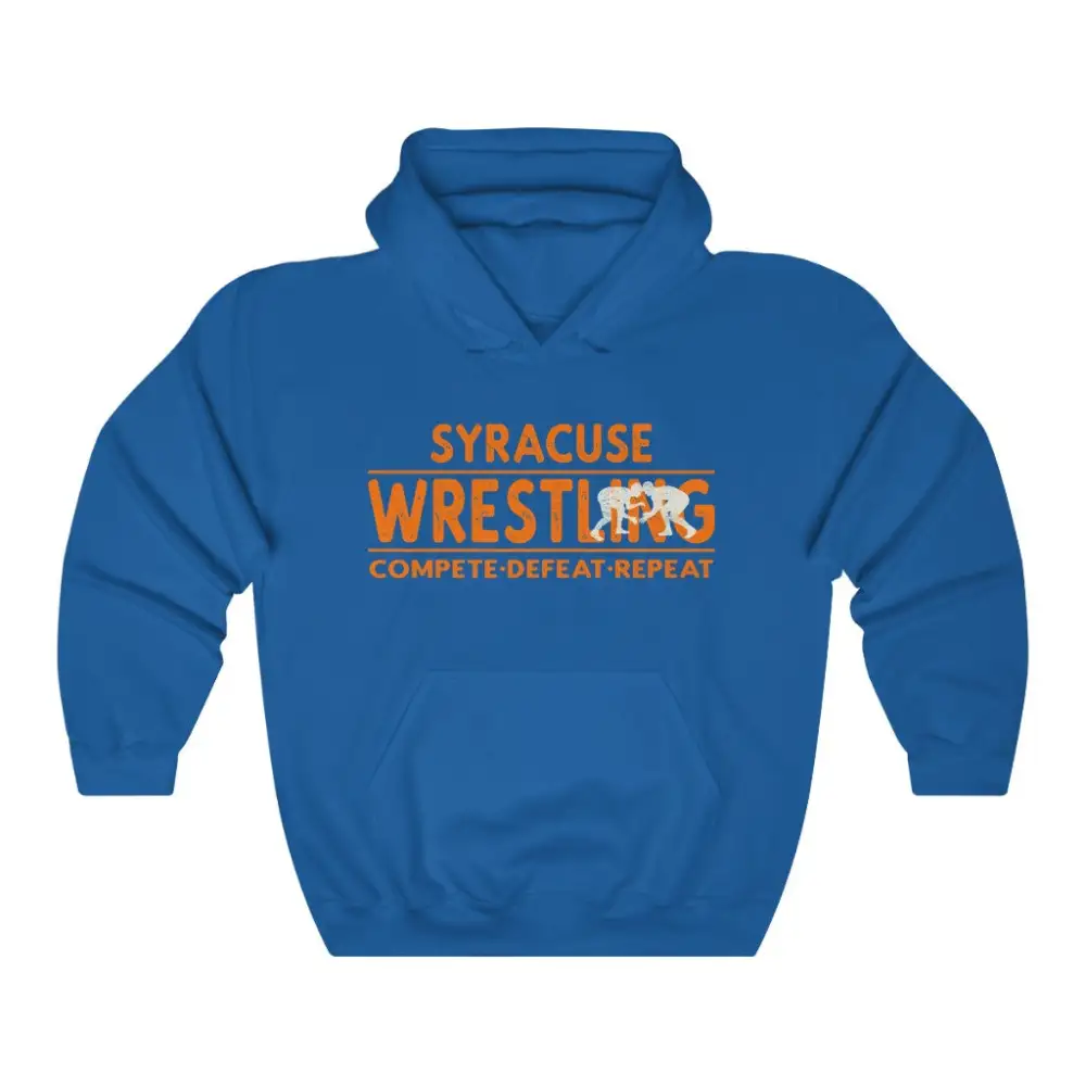 Motivational Text Wrestling Graphic Pullover Hoodie