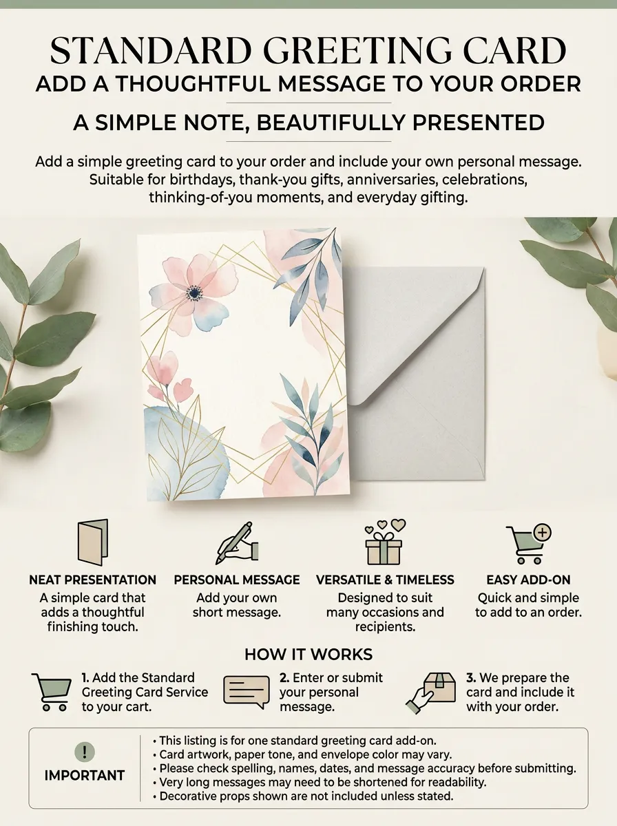 Floral Geometric Greeting Card Service