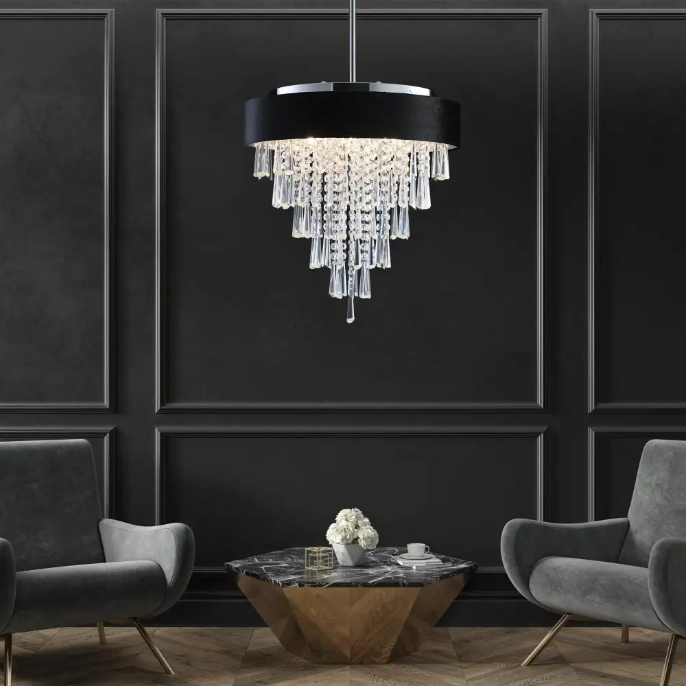 Refined Modern Metal Chandelier Light