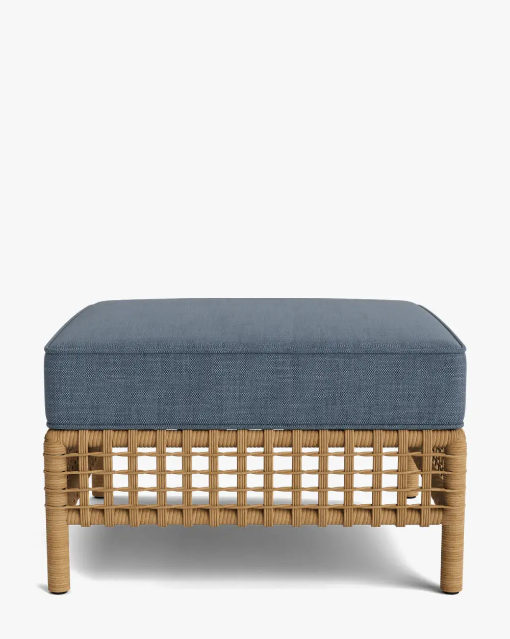 Woven Aluminum Ottoman