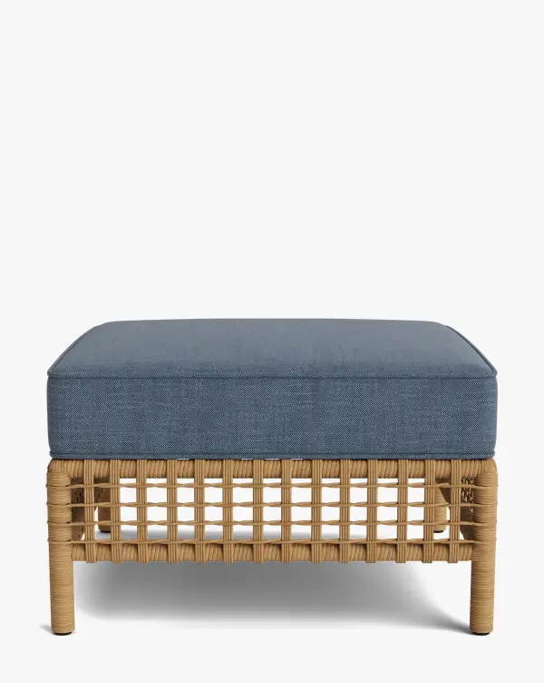 Woven Aluminum Ottoman
