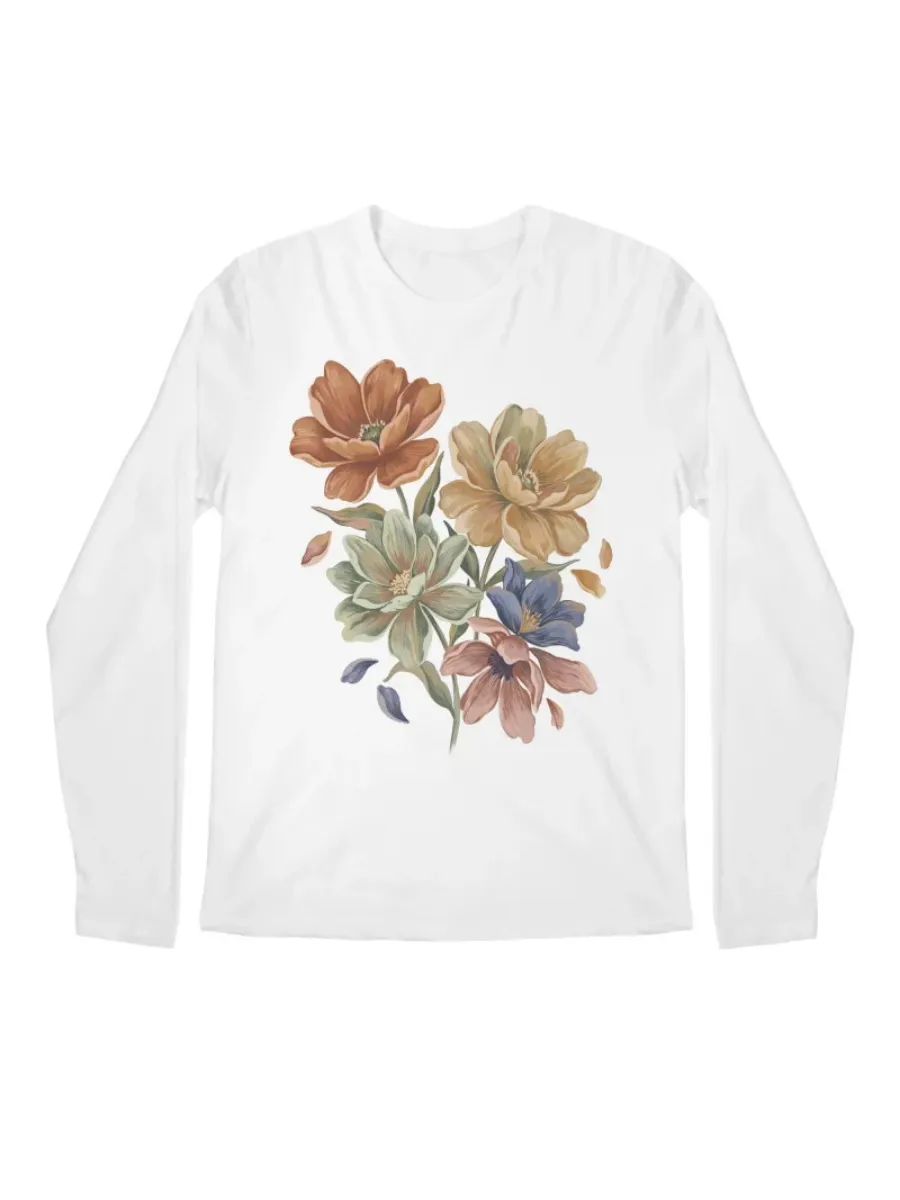 Vintage Floral Bouquet Long Sleeve T-Shirt
