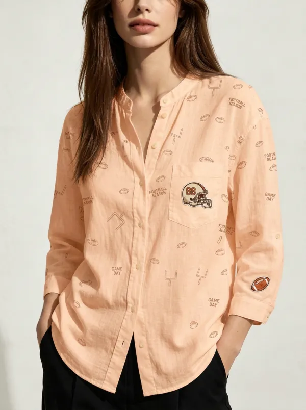 Football Graphic Casual Shirt