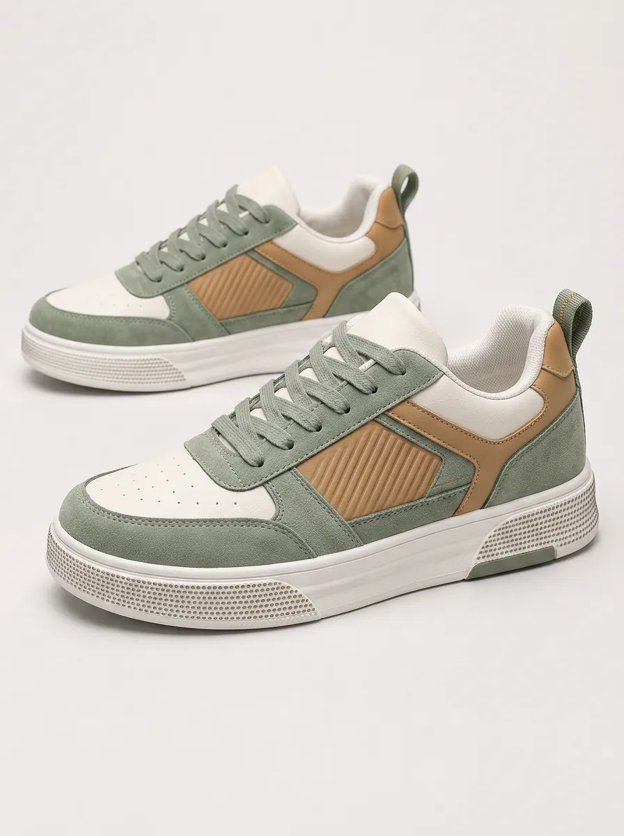 Men's Casual Colorblock Skate Shoes
