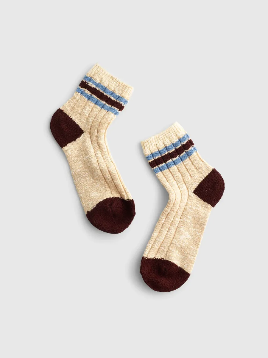 Contrast Color Socks