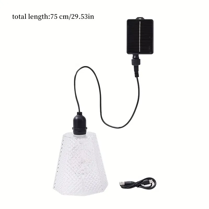 Textured Glass Pendant Light