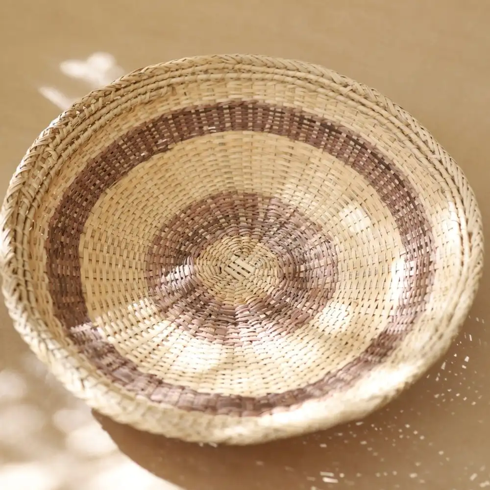 Woven Basket Urucum Graphism