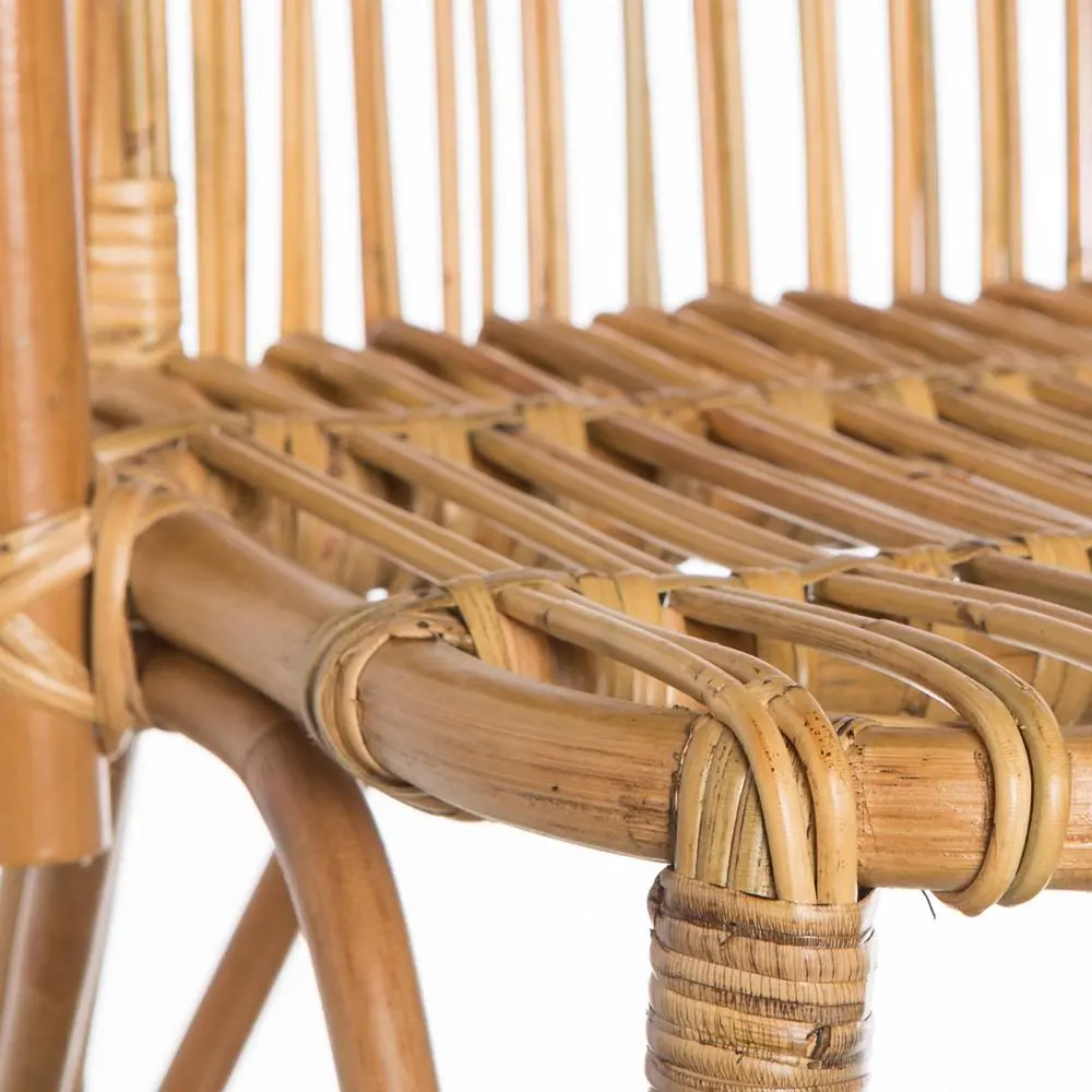 Bamboo Rattan Side Chair