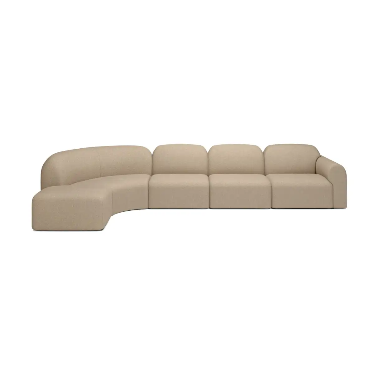Modern Modular Curved Sofa
