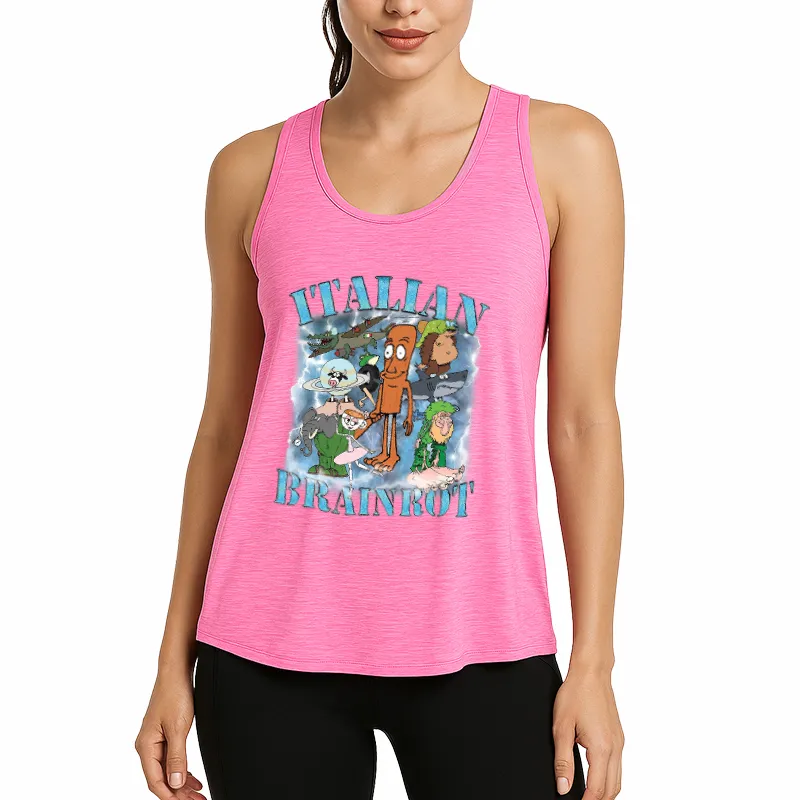Brainrot Humor Athletic Tank