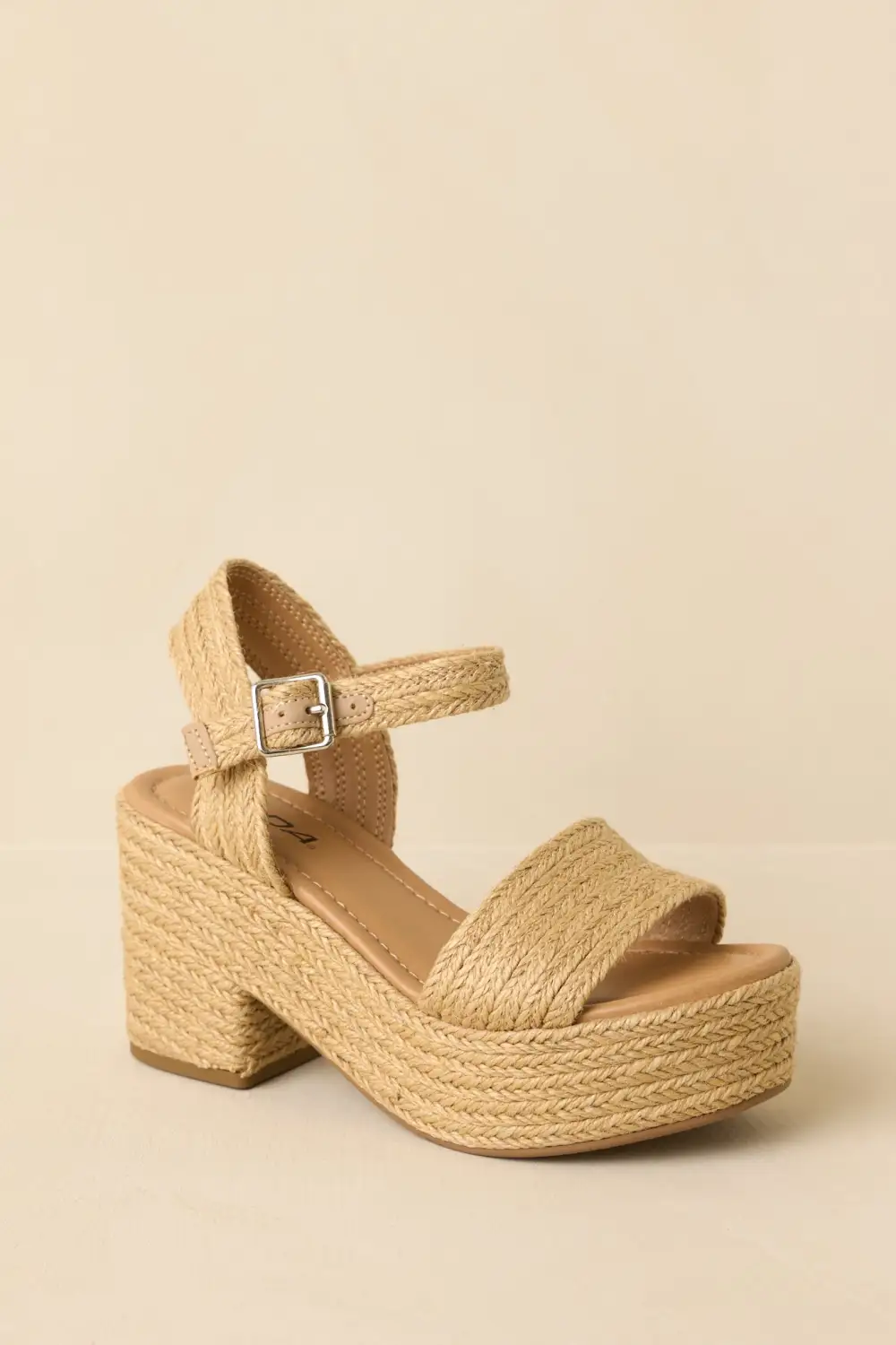 Fully Woven High-Heeled Sandals