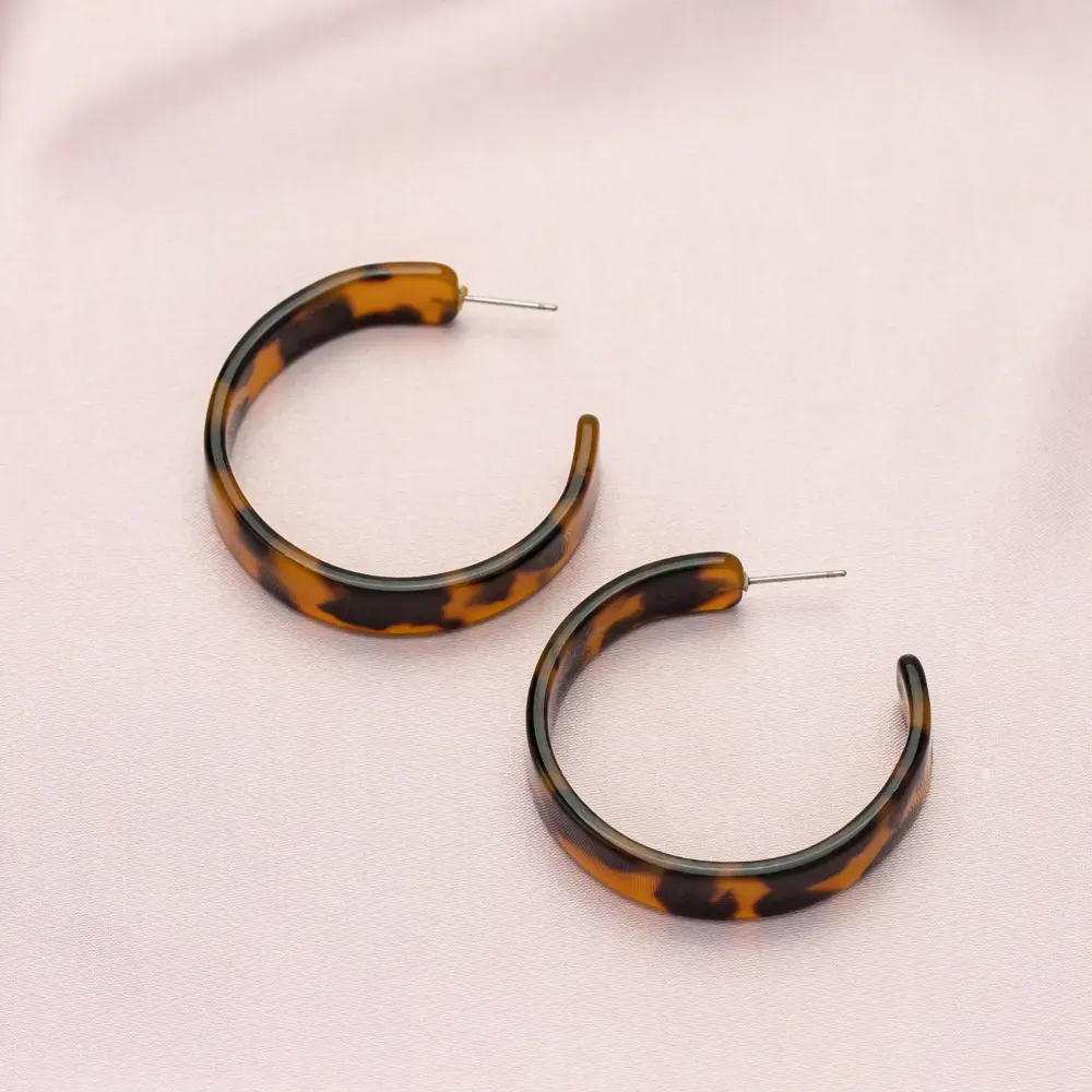 Retro Leopard Print Earrings
