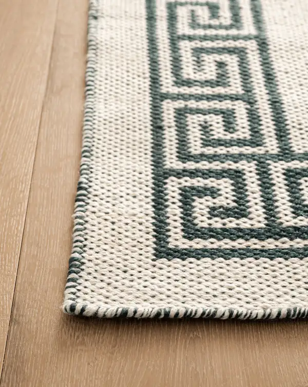 Greek-Key Handwoven Indoor-Outdoor Area Rug