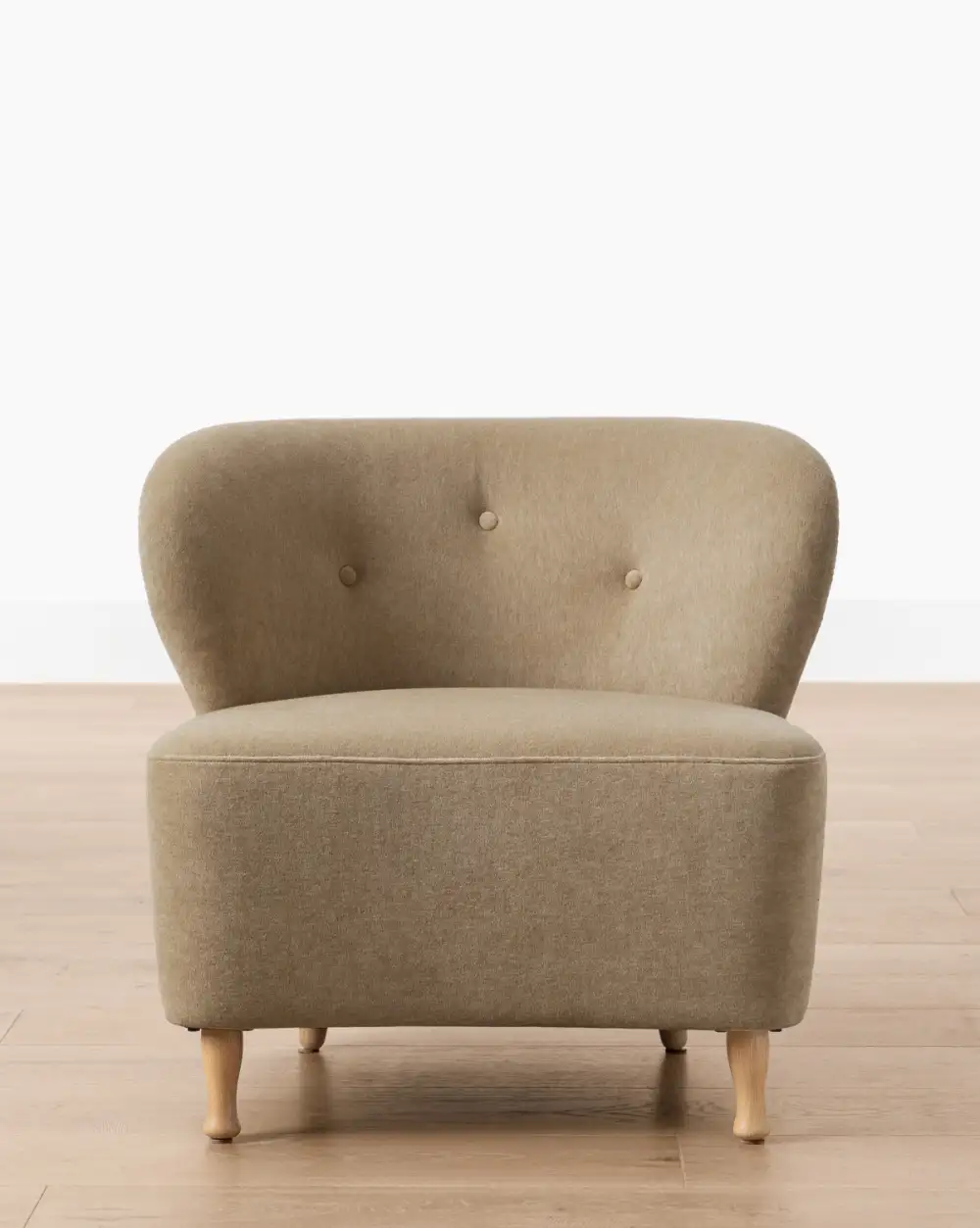 Tufted Oak Chair