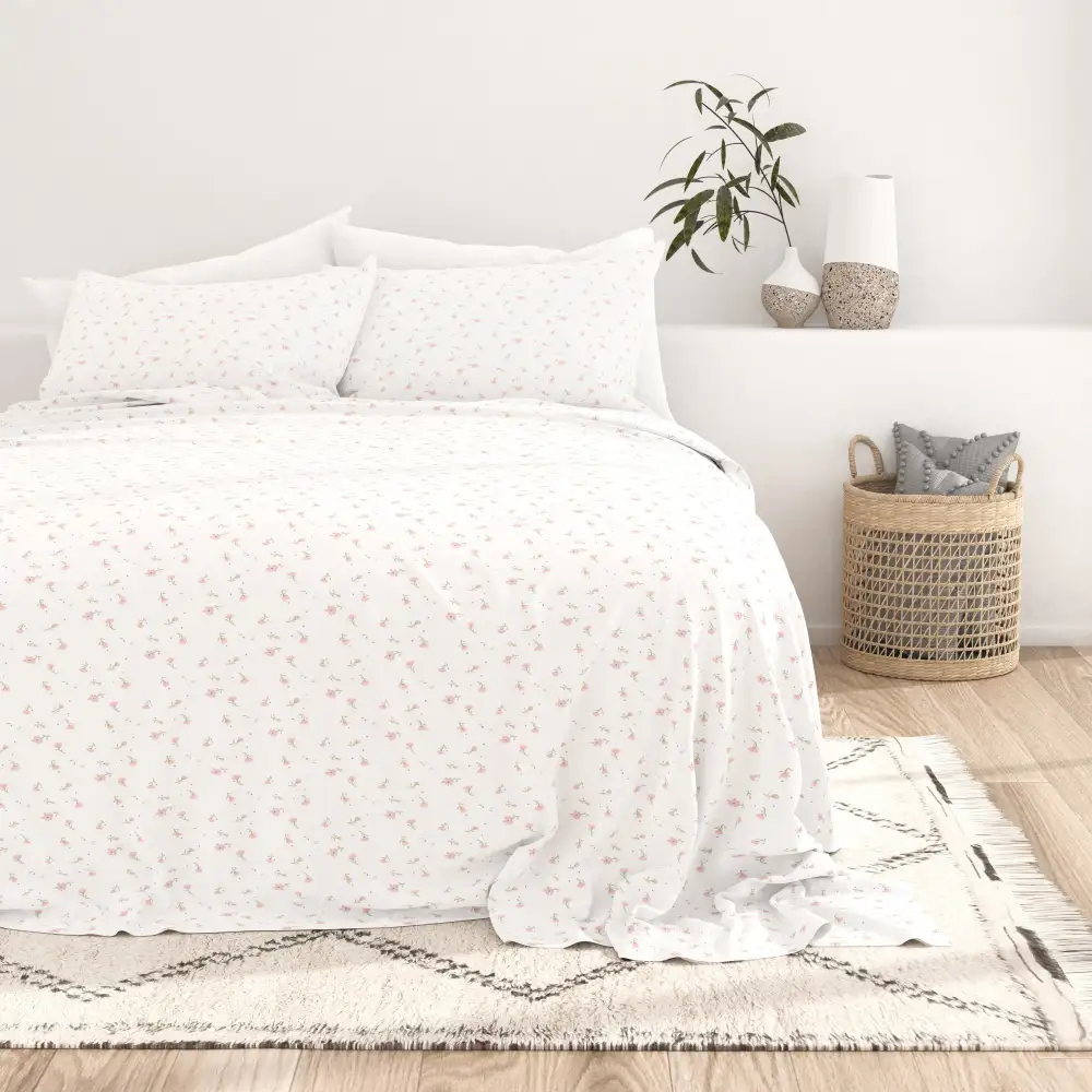 Soft Floral Pattern Sheet Set